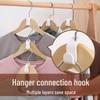 Stackable Wardrobe Organizer Hooks - Space-Saving Multifunctional Hanger Connectors