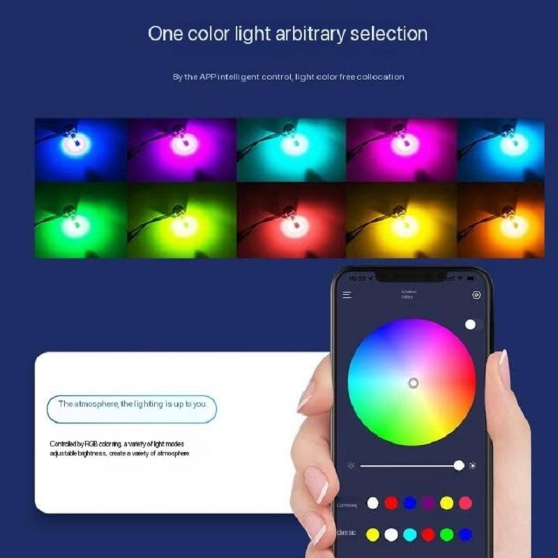 

НОВЫЙ H7 Led RGB Headlight APP Bluetooth-совместимое управление Многоцветные светодиодные лампы H1 H4 H8 H9 H11 9005 9006 D1S D2S D3S H7
