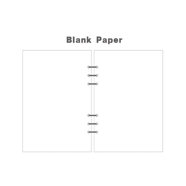 A5 A6A7 45 Arkuszy Luźne Kartki Notatnik Wkład Spirala Oprawa Wewnętrzna Strona Tygodniowa Miesięczna Do Zrobienia Linia Kropka Siatka Wewnątrz Papier Papeteria