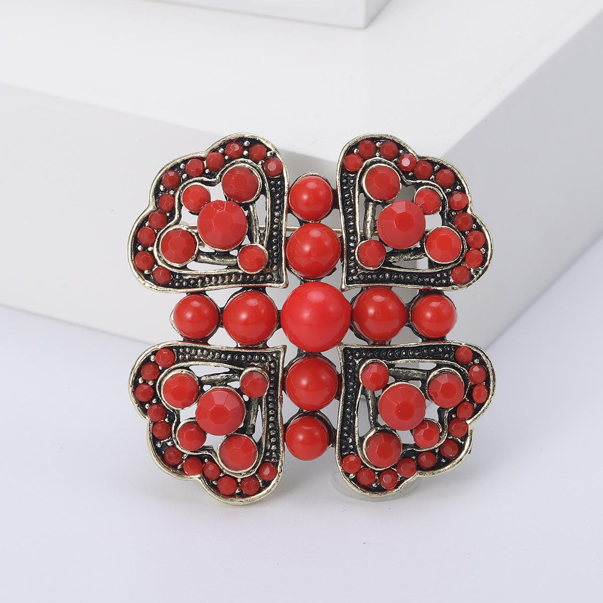 

Винтажный сплав горный хрусталь цветок турецкая синяя брошь модный темперамент жемчужная брошь булавка аксессуары