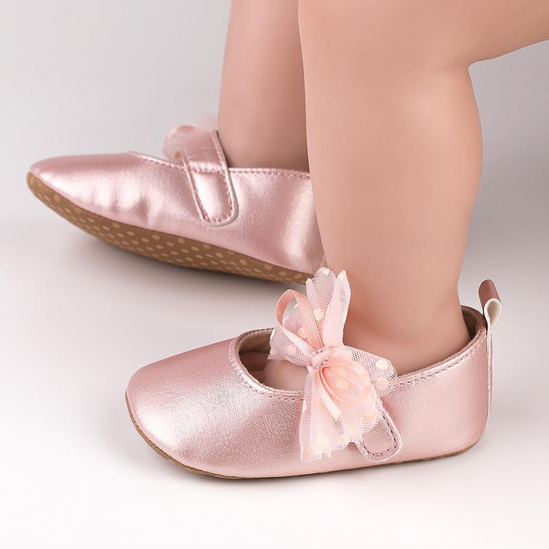 

Детская обувь, повседневная, простая, кружевная, украшенная бантом, мягкая и удобная обувь для малышей 3