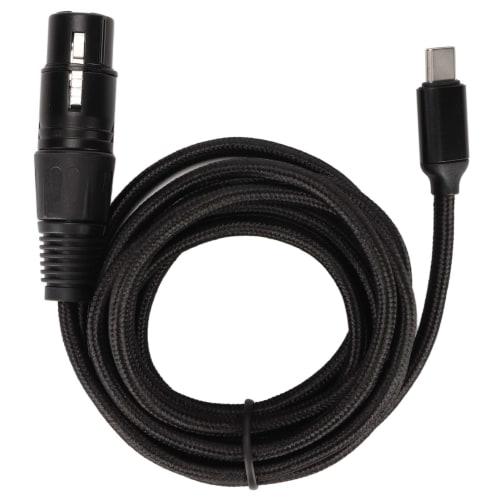 Byger USB C To XLR Female Cable, USB C Microphone Cable Plug and Play Durable Low Noise 20Hz To 20KHz High Sampling Rate for Studio