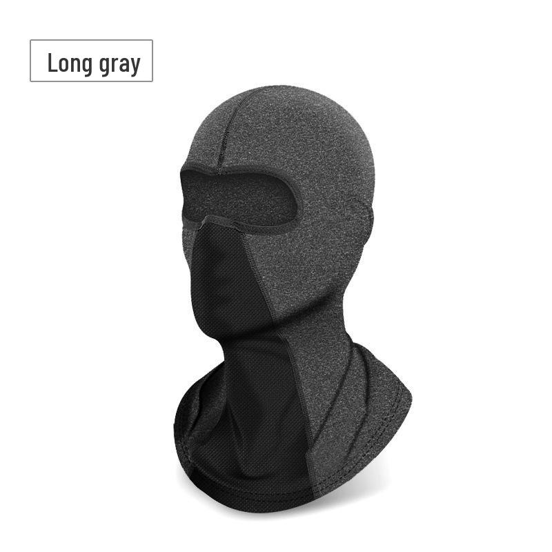 Ice Silk Motorcycle Balaclava: Thin, Breathable, Quick-Drying Face Mask for Men and Women - Sun and Dust Protection, Ideal for Spring and Summer.
