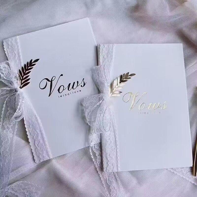 Vow Cards: Fresh Wedding Declarations for Bride and Groom