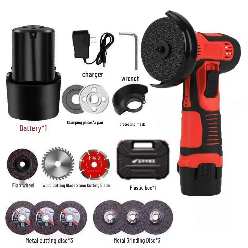 Compact Multifunctional Lithium Battery Mini Angle Grinder and Polisher