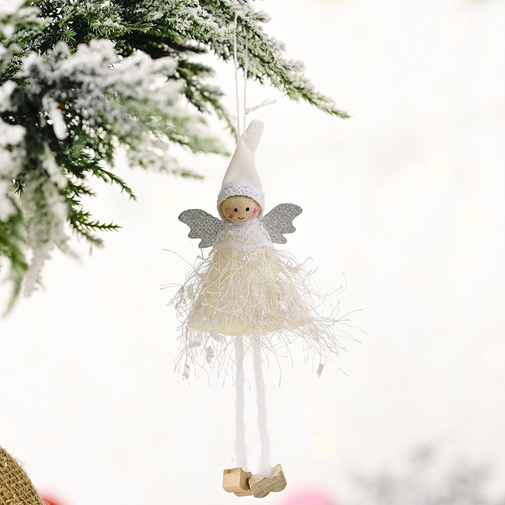 Creative New Plush Girl Leg Pendant for Christmas Decoration  Little Angel Pendant and Doll Pendant