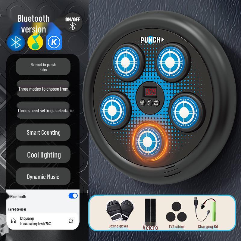 Kids' Bluetooth Boxing Target: Smart Music Fitness Punch Toy