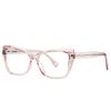 0 -0.5 -0.75 To -6.0 Blue Light Blocking Nearsighted Glasses For Women Spring Leg Cat Eye Minus Degree Prescription Spectacles