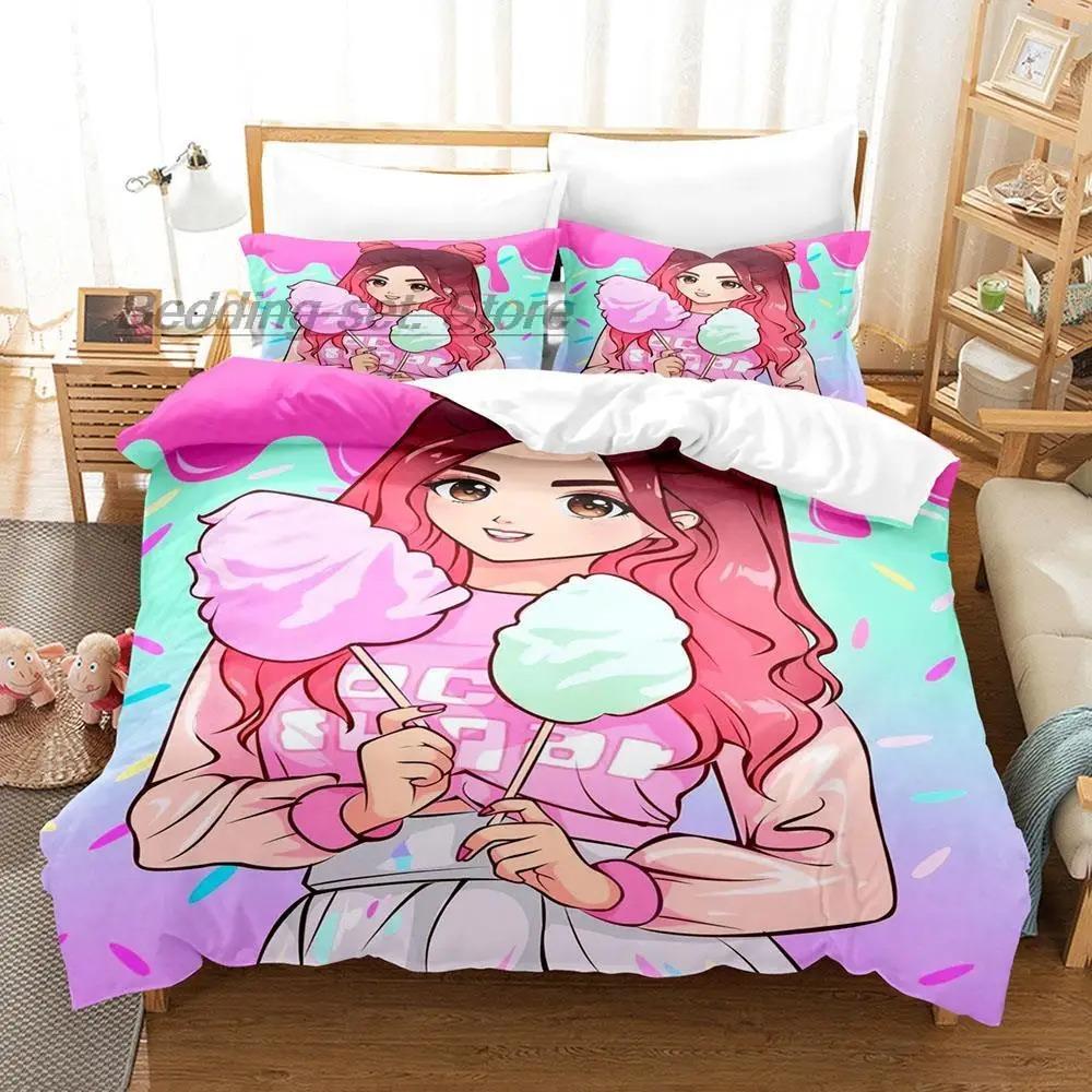Mis Pastelitos Bedding Collection Single Twin Full Queen King Size Bed Collection Aldult Kid Bedroom Duvetcover Collections 3D Anime Bed Sheet Set