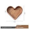 2025 New Candy Solid Wood Tray Stackable Dried Fruit Box Solid Fruit Tray Creative Walnut Tray Love Shaped Candy Box Whole Wood