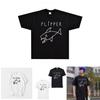 Kurzarm-T-Shirt im Rock-Stil für Damen und Herren, bequeme, lockere Passform, weißes Design