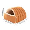 Enclosed Tunnel Feline Bed Heatretainingfeline with Snap-Fastened Cover