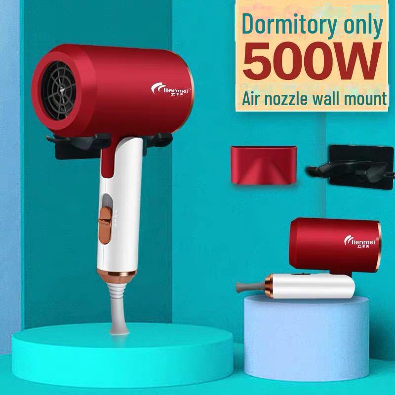 Portable Foldable Hair Dryer: Silent, High-Power, Negative Ion Technology for Gentle Home & Dormitory Use.