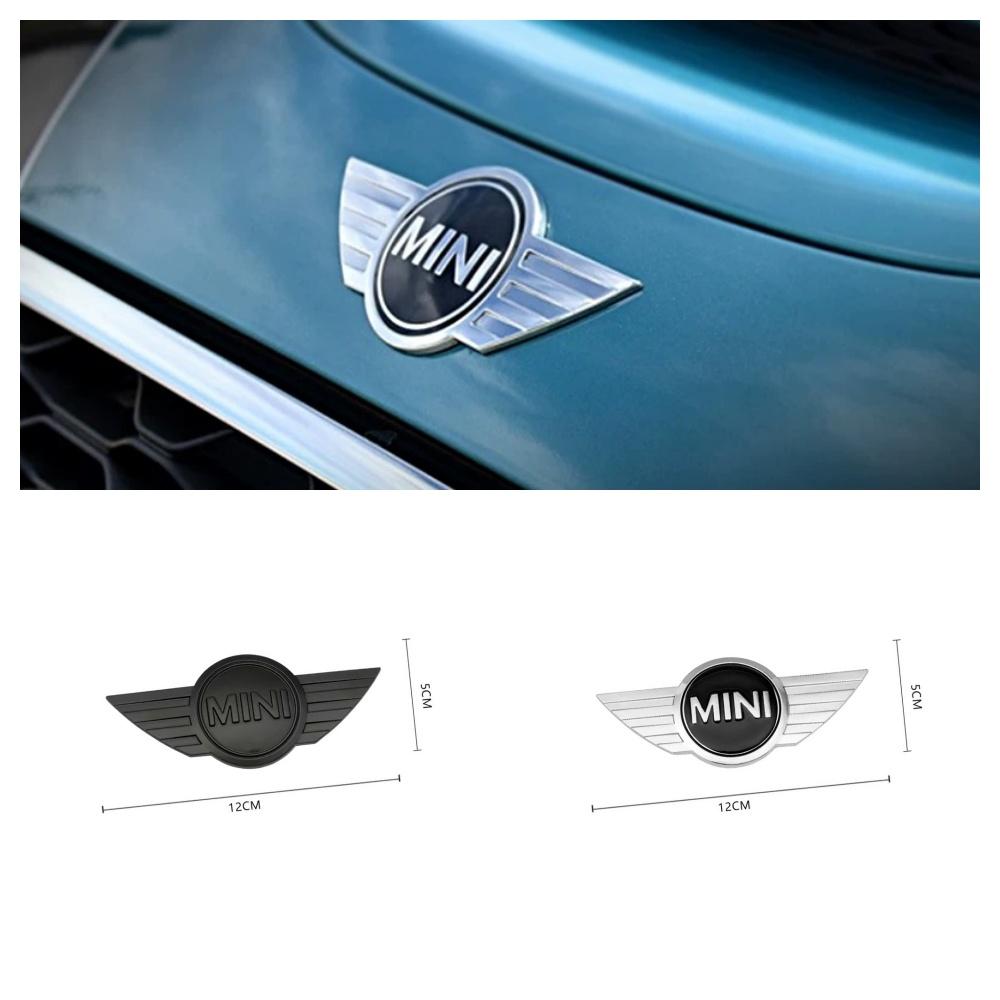 1pcs Mini 3D Metal Black Mini Emblem Car Front Hood/Rear Trunk Badge for Mini Cooper R56 R50 R58 R52 R53 R55f56 F55 Accessories