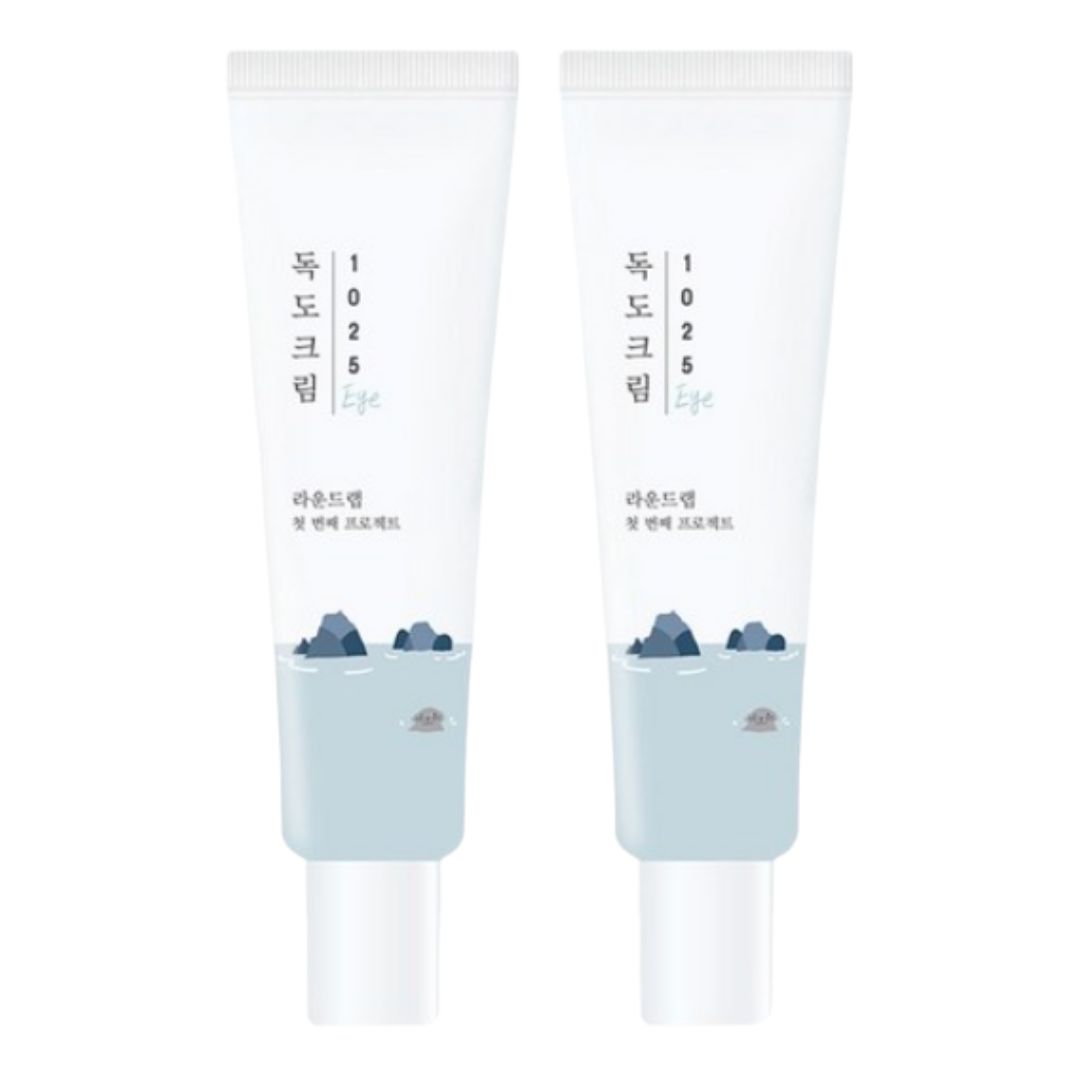 ROUND LAB 1025 Dokdo Eye Cream Hydrating Firming Eye Care 30ml x2