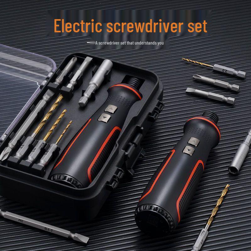 48-Piece Rechargeable Electric Screwdriver & Mini Multi-Functional Household Drill Set