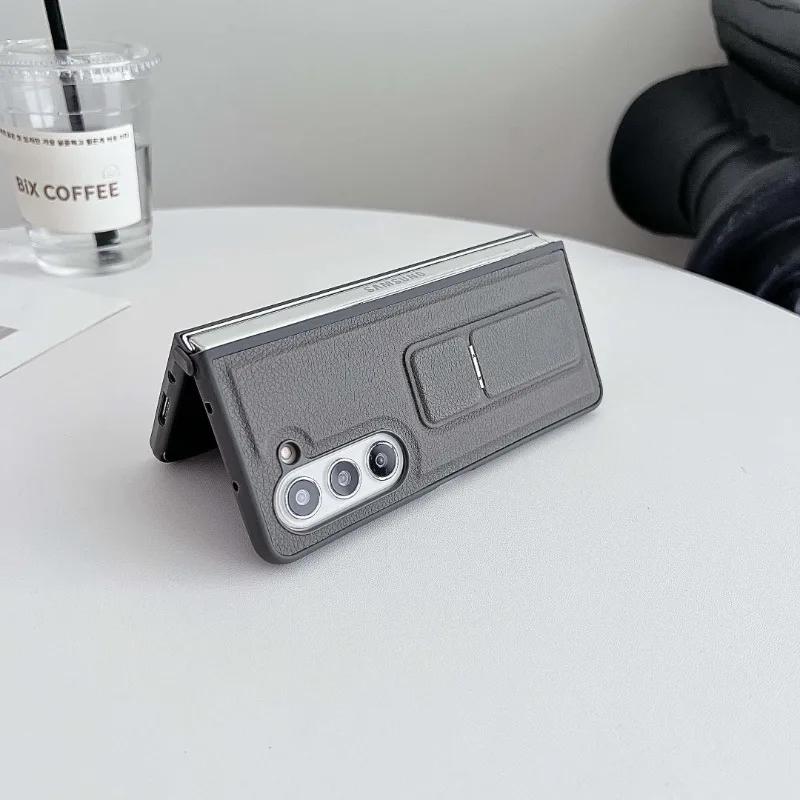 PU Leather Phone Case for Samsung Galaxy Z Fold with Kickstand Protective Cover Compatible with Multiple Models Fold 7 6 5 4 3