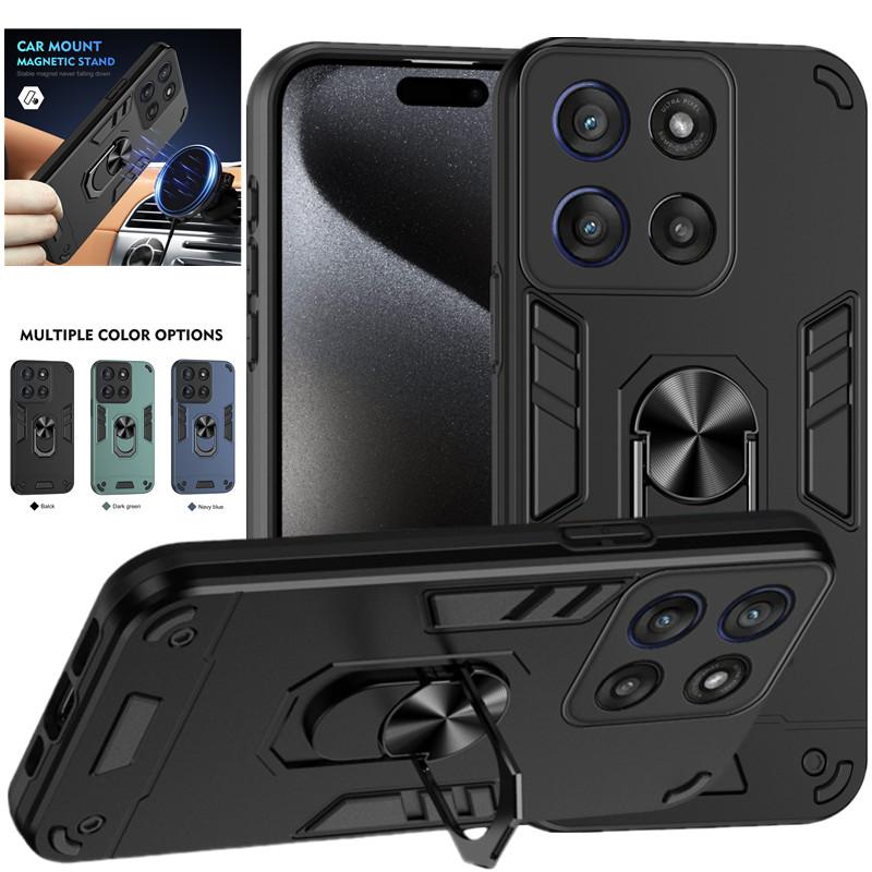 Custodia Grado Militare per Motorola Moto G56 G86 5G G06 Copertura Protettiva Antiurto Supporto ad Anello Supporto Custodie