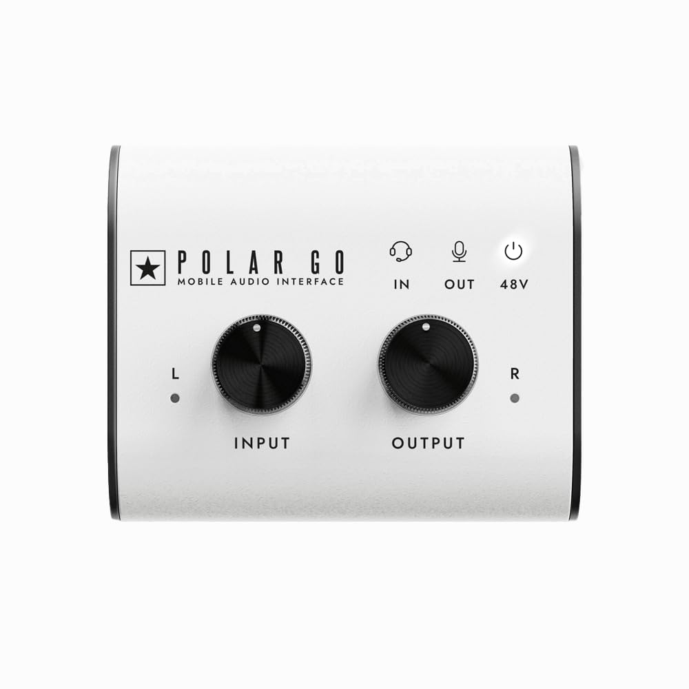 

Blackstar POLAR GO Portable Audio Interface with Stereo Power Combo Input Built-in Microphone, USB-C & Operation, XLR/Quartz