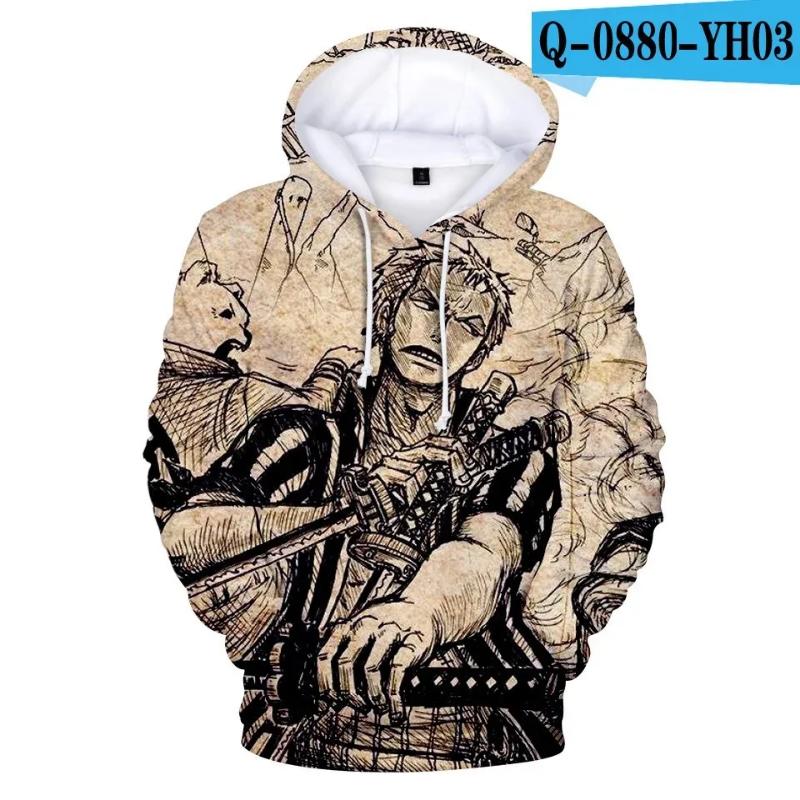 2024 New High Combustion Japanese Anime 3D Hoodie Autumn Hoodie Pullover Casual Boy Girl Fashion Top Hooded Adult Universal