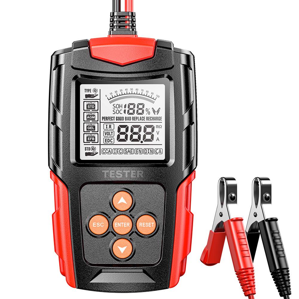 12V/24V Lead-Acid Battery Analyzer: CCA & Internal Resistance Tester