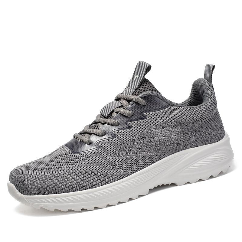 

Новый тренд холодного липкого лета с плетением мушек модные дышащие повседневные легкие сетчатые спортивные легкие кроссовки мужские туфли 39 серый