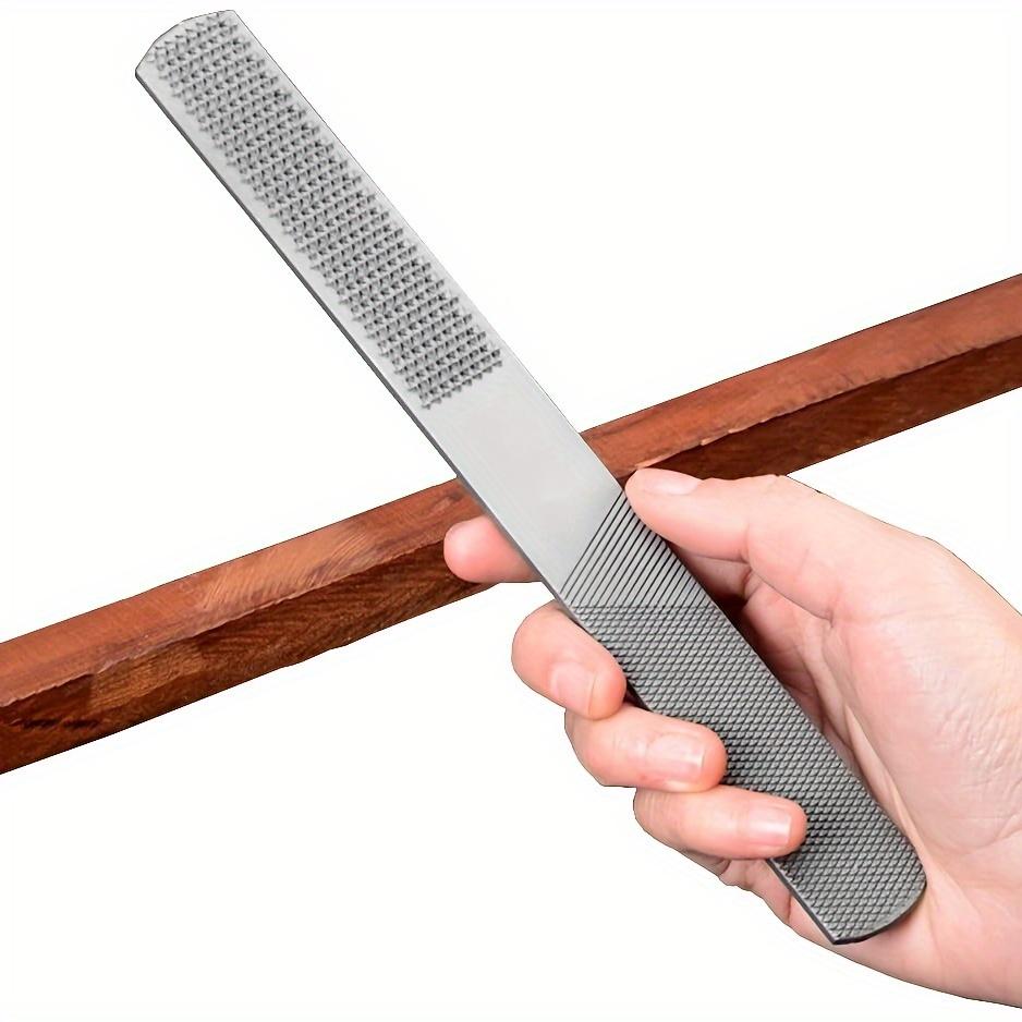 

1pc Stainless Steel 4-Way Hand File, Diamond Grit, Easy Sharpening, for Wood and Metal Tools серебряный