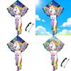 Unicorn Kite For Kids With Polyester Material And Glass Fiber Frame For Outdoor Play And Gift