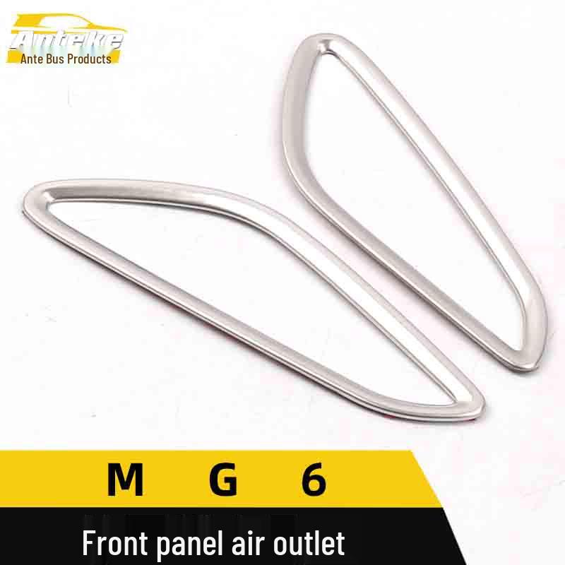 MG6 Stainless Steel Front Panel Air Outlet Ring and Center Console A/C Outlet Patch