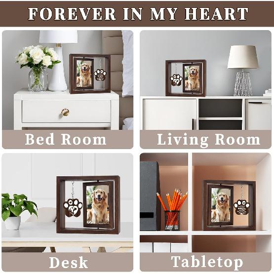 Pet Memorial Frame for Dogs - Dog Memorial Gifts for Loss of Dog, Loss of Pet Sympathy Gift Remembrance Bereavement Passing Away Gifts in Memory of