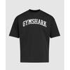 Gymshark Camiseta colegial negra a7a4e bb2j