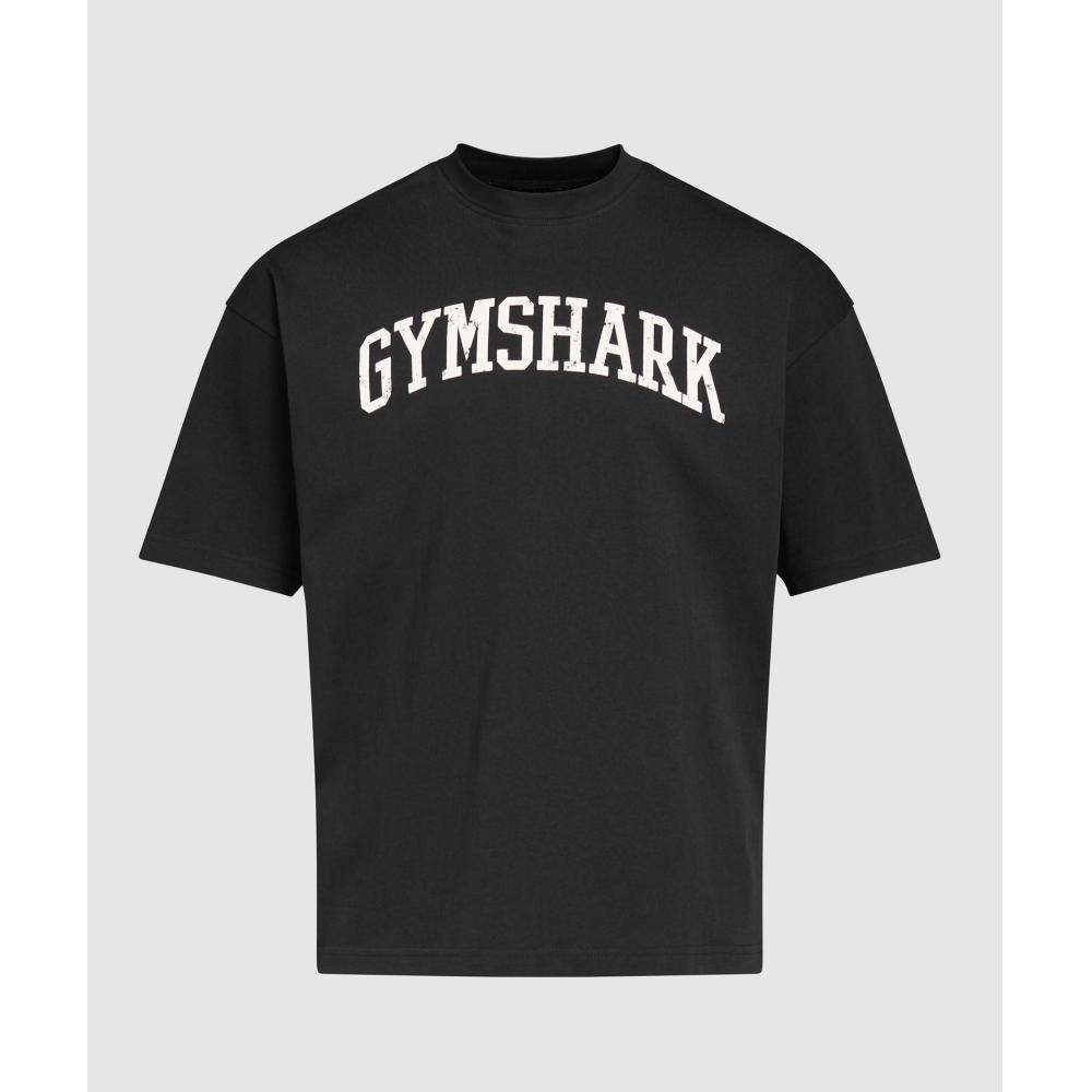 Gymshark CollegiaTe T shirT Black A7a4e Bb2j
