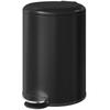 Pedal Kitchen Bin, 20 L, Metal, Soft-Close Lid, Removable Bucket, Black