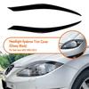 Car Headlights Eyelids Lamp Eyebrows Trim For Seat Leon MK2 2005-2012 Black