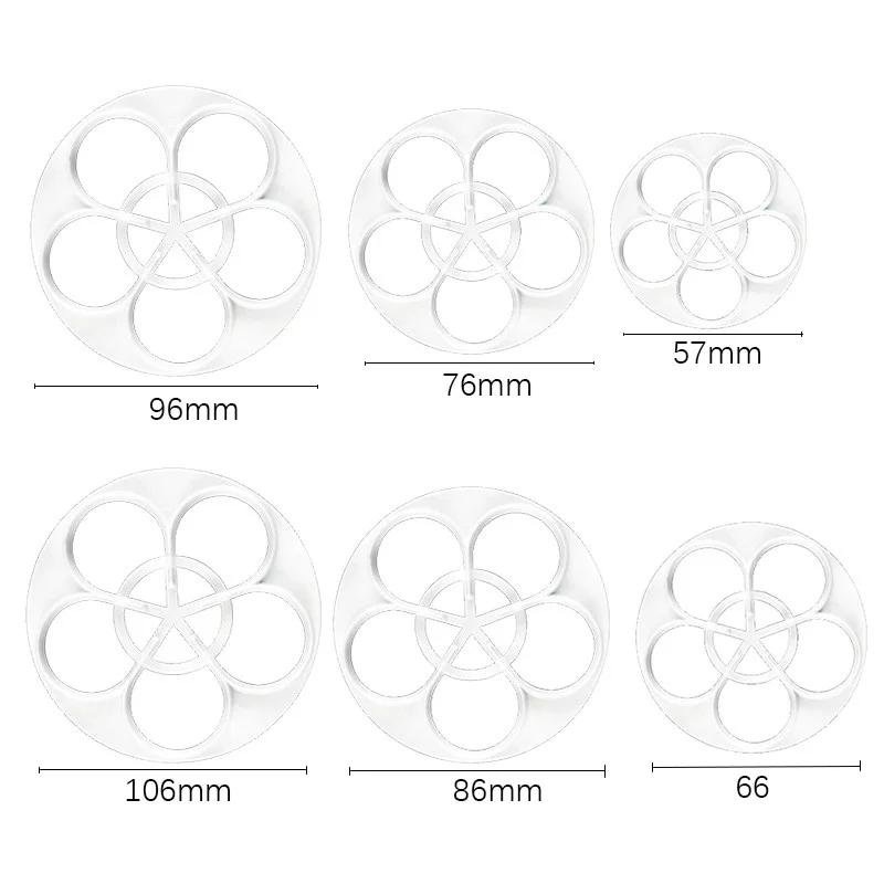 Set 6 buc Tăietori de Fursecuri Ziua Îndrăgostiților Inimă Valentin Fondant Fursec Ștampile de Embosare Matrițe Instrumente pentru Decorarea Torturilor pentru Ziua de Naștere