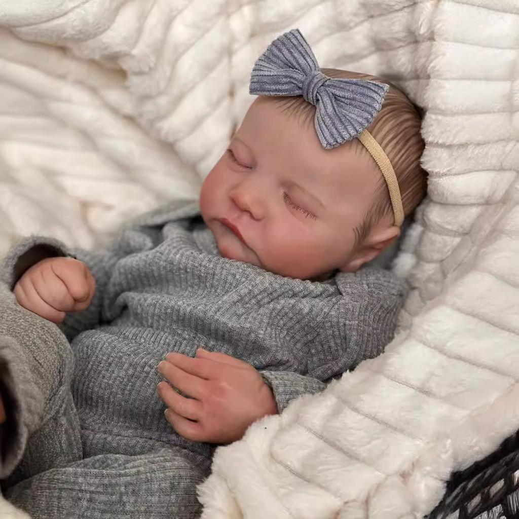 Wiedergeborene Puppe Silikon Baby Kleinkind Realistisch Geschenk Für Sammler