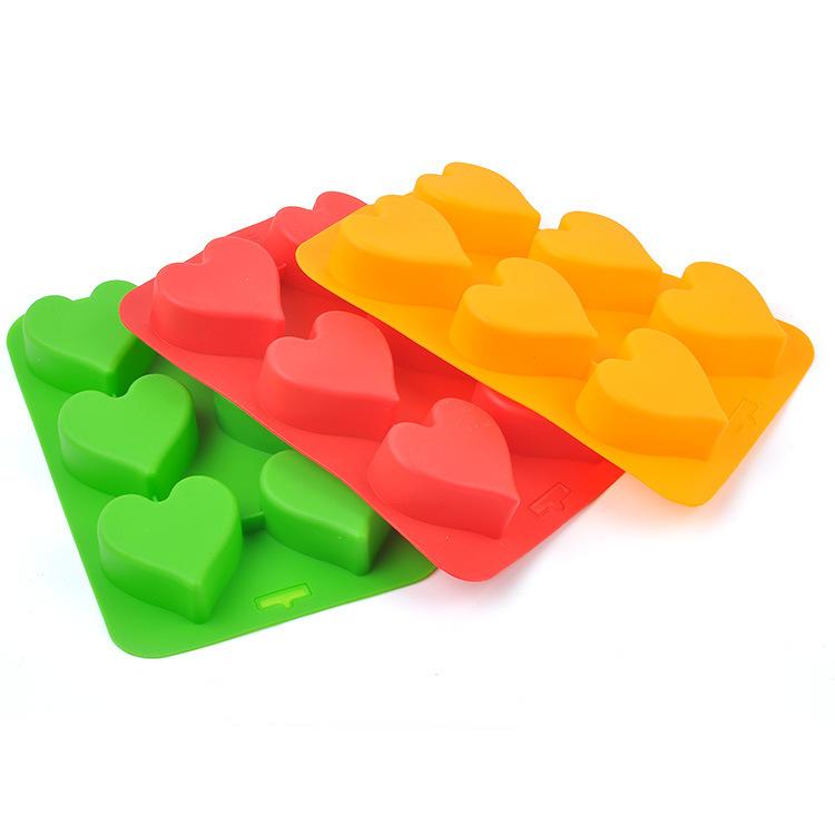 Spot Silicone Cake Mold Heart-shaped Silicone Maffin Cup DIY Handmade Jelly Pudding Mold Oven Baking Tool