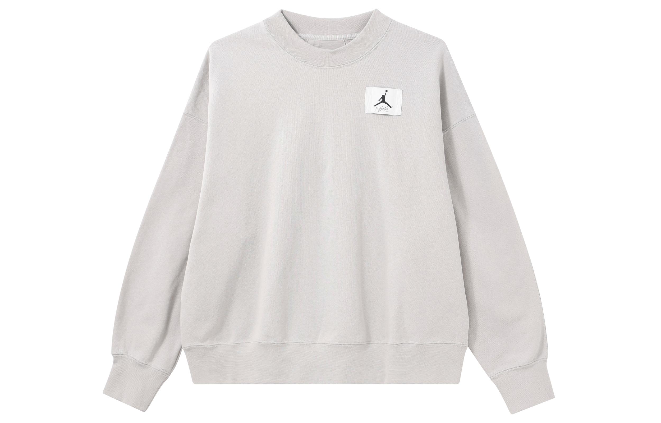 Jordan Sweatshirts Women s Light Iron Ore Gray Crew Neck Thickened Regular DM5190-012 M