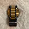 Used NIXON men's watch gold black [warranty included/not in operation]