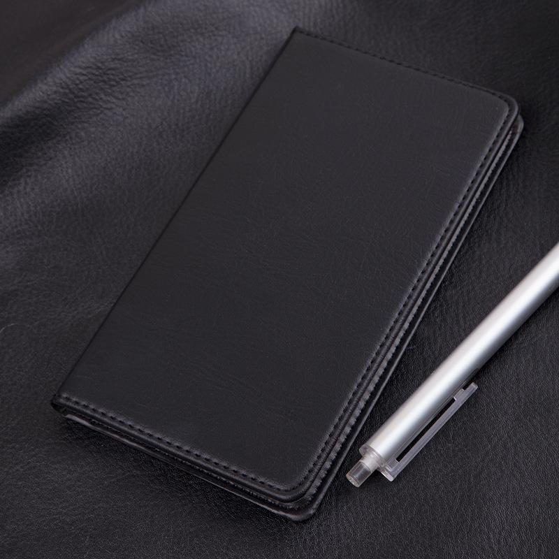 Leather Notebook with 80 Sheets (Black) - 7903 Model, 48K Size