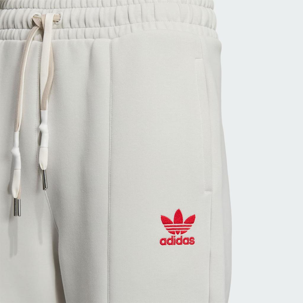 adidas Oryginalne dzianinowe joggery ze sznurkiem damskie spodnie dresowe szare IN0984