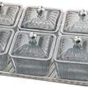 Divided Serving Dishes 6 Removable Bowl Appetizer Condiment Server Food Storage Organizer