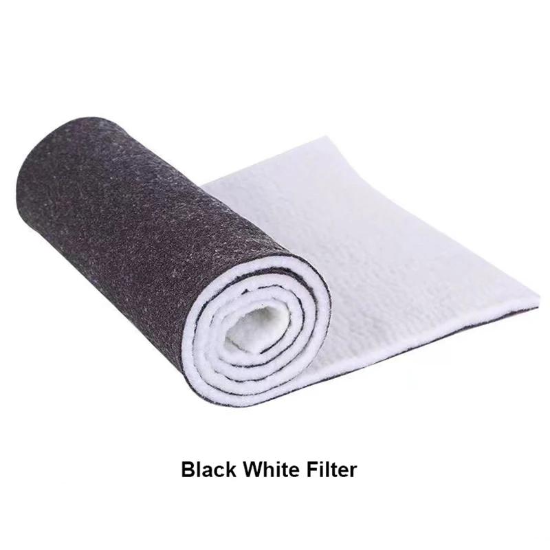 

1cm Thick Double Layer Aquarium Sponge Filter Biochemical Filter Cotton Sponge for Aquarium Fish Tank Bio Cotton Foam Skimmer 50x30x1cm чорний білий колір