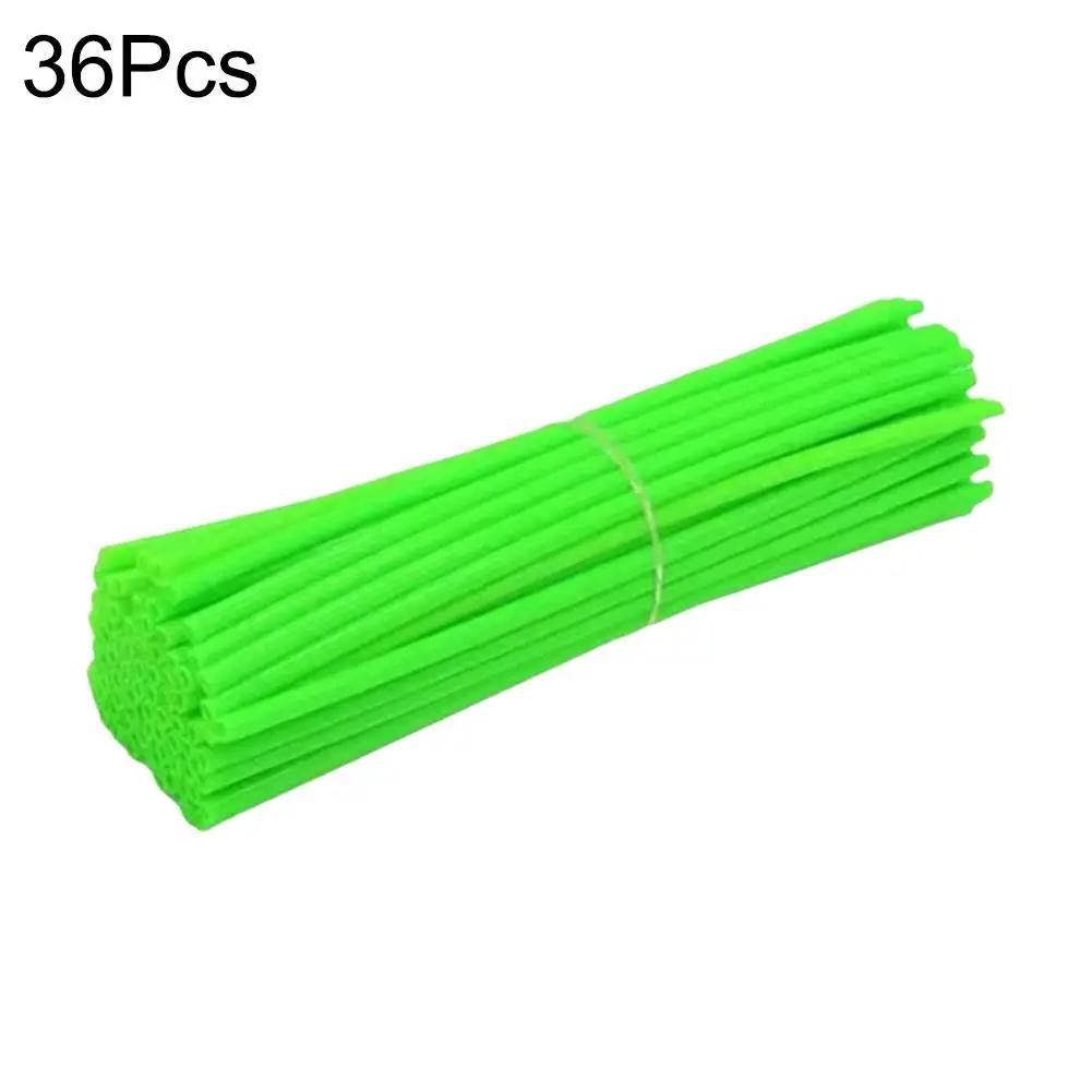 New Motorcycle 36 Pcs Wheel Rim Spoke Wrap Kit Skin Cover Universal for Most Motocross and Dirt Bikes P9M4