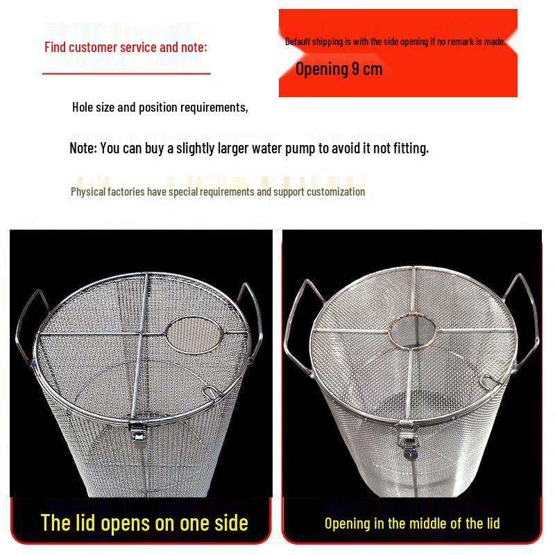 Yunduo 304 Stainless Steel Wastewater Pump Filter