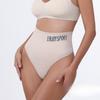 Woman Sexy Seamless Sports Fitness Letters Medium Large Size High Waist Seamless Briefs Thong