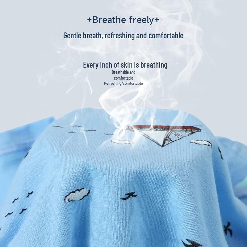 Langsha Men's Antibacterial Cotton Boxer Briefs 4-Pack