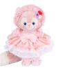 Teddy Bear Mail Order Alice Linabelle Outfit Costume Bonnet and Frilled Dress for Size S (No Body) (Cherry Blossom)