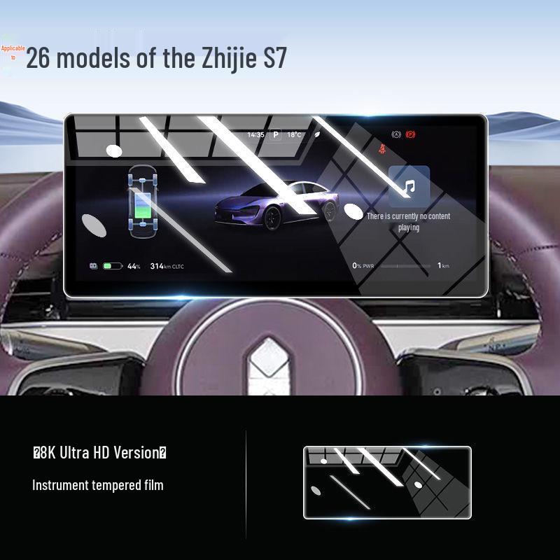 Tempered Glass Screen Protector for Luxeed S7/R7 (26 Models) - Navigation Screen Interior Upgrade.