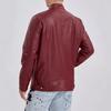 European and American men's high-end leather motorcycle leather jacket men's stand-up collar punk leather jacket men
